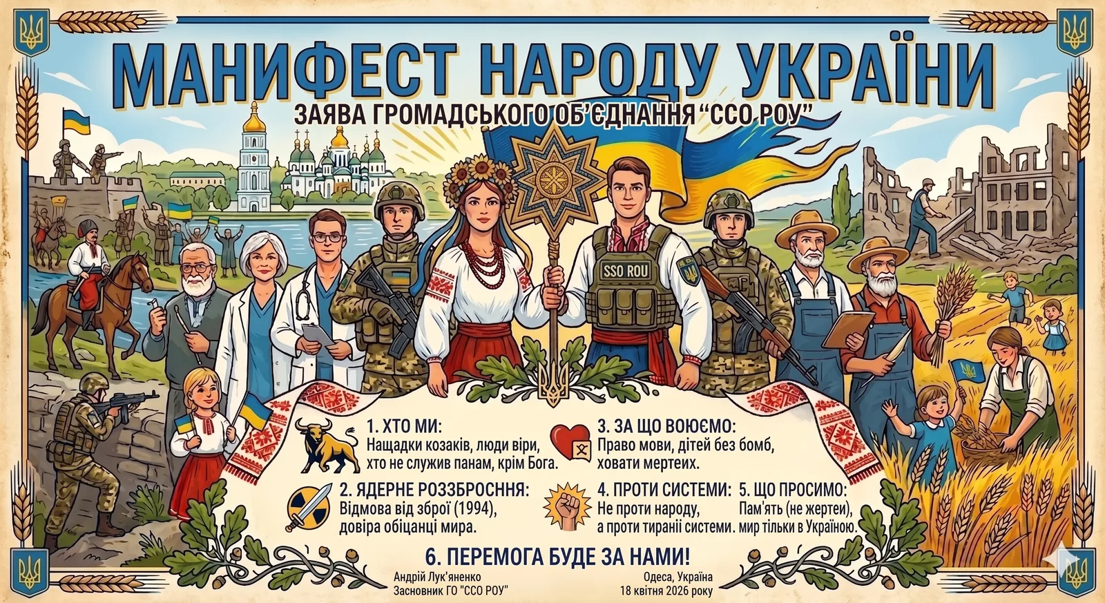 Картина Манифест народа Украині